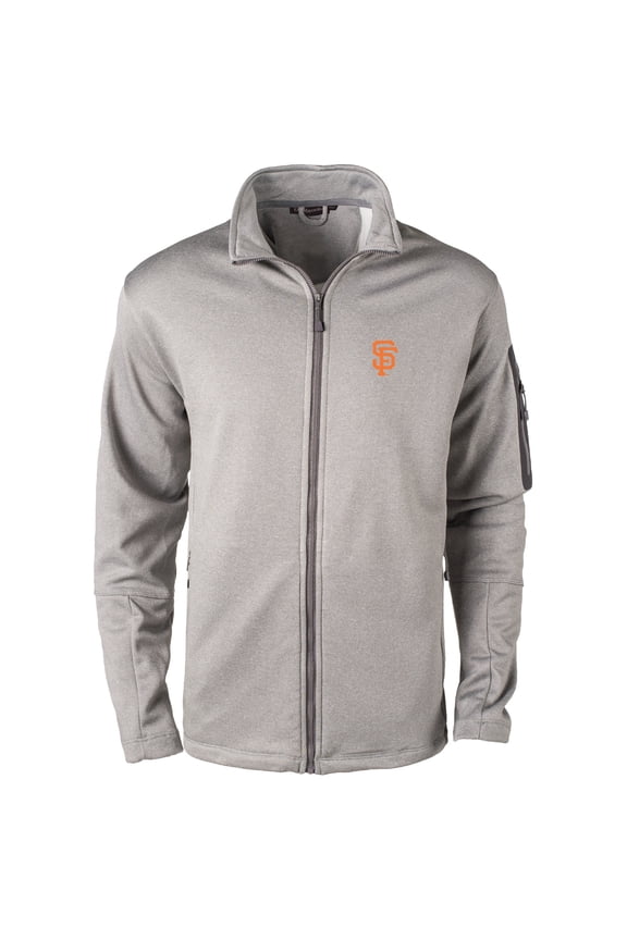 Men's Dunbrooke Heather Gray San Francisco Giants Pacific Full-Zip Fleece Jacket