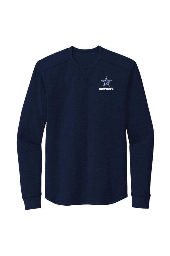 Men's Dunbrooke Navy Dallas Cowboys Cavalier Thermal Long Sleeve T-Shirt