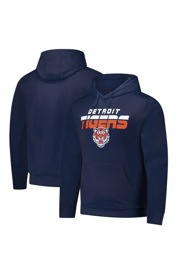 Men's Dunbrooke Navy Detroit Tigers Champion Pullover Hoodie