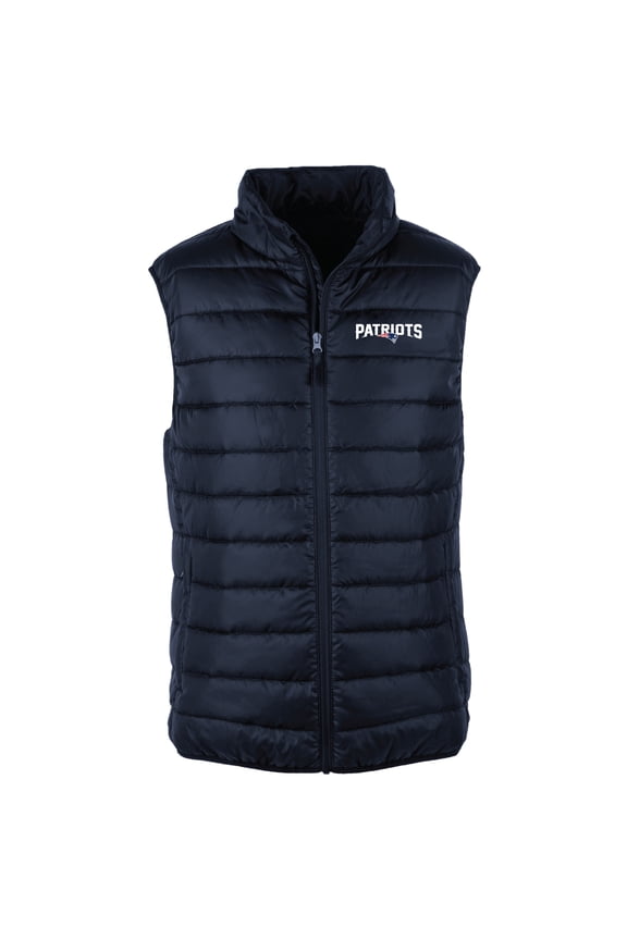Men's Dunbrooke Navy New England Patriots Alberta Full-Zip Puffer Vest