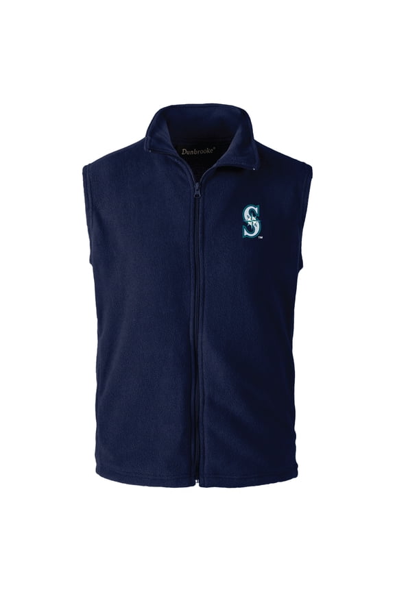 Men's-Dunbrooke Navy Seattle Mariners Full-Zip Vest