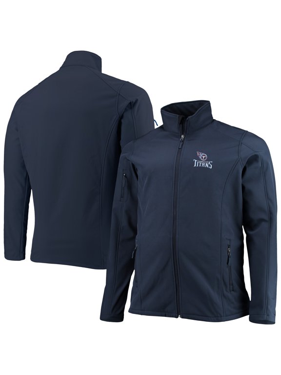 Men's Dunbrooke Navy Tennessee Titans Big & Tall Sonoma Softshell Full-Zip Jacket