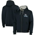 thumbnail image 1 of Men's Dunbrooke Navy Tennessee Titans Craftsman Thermal-Lined Full-Zip Hoodie, 1 of 4