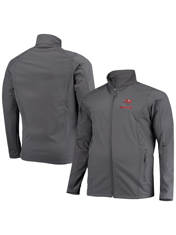 Men's Dunbrooke Pewter Tampa Bay Buccaneers Big & Tall Sonoma Softshell Full-Zip Jacket