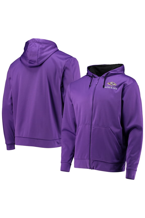 Men's Dunbrooke Purple/Black Baltimore Ravens Apprentice Full-Zip Hoodie