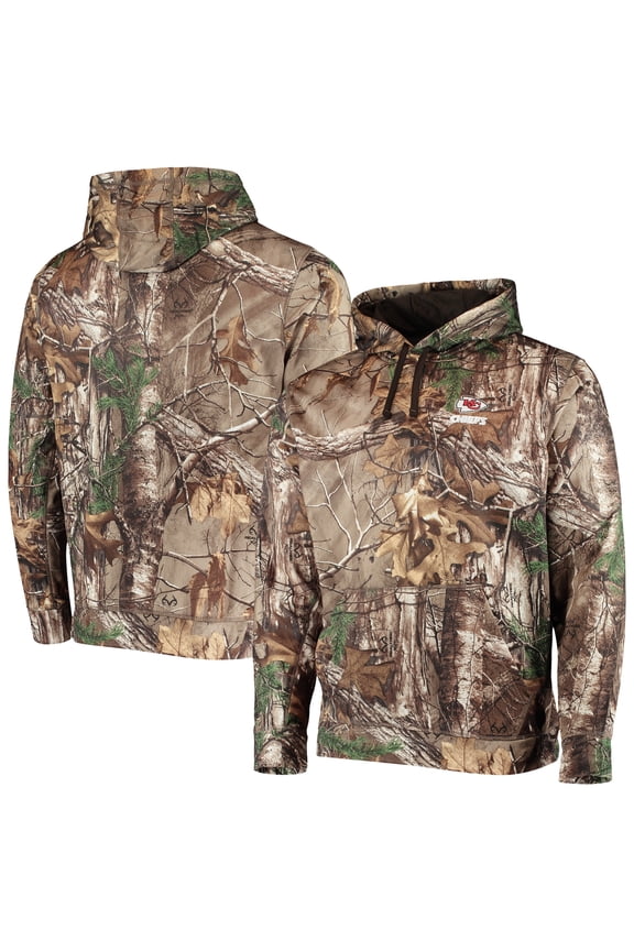 Men's Dunbrooke Realtree Camo Kansas City Chiefs Circle Champion Tech Fleece Pullover Hoodie