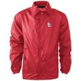 thumbnail image 1 of Men's Dunbrooke  Red St. Louis Cardinals Coach's Raglan Full-Snap Windbreaker Jacket, 1 of 1