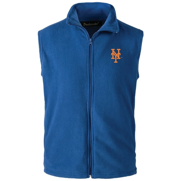 Men's-Dunbrooke  Royal New York Mets Full-Zip Vest