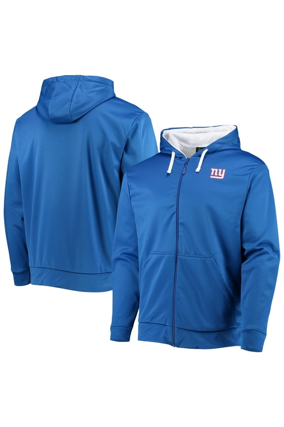 Men's Dunbrooke Royal/White New York Giants Apprentice Full-Zip Hoodie