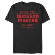 Men's Dungeons & Dragons Because I'm the Dungeon Master Graphic Tee Black 3X Large