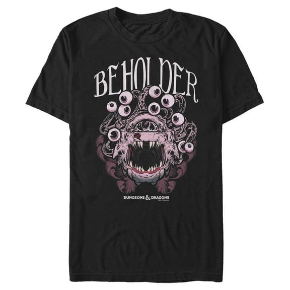 Men's Dungeons & Dragons Beholder Monster Portrait  Graphic Tee Black 3X Large