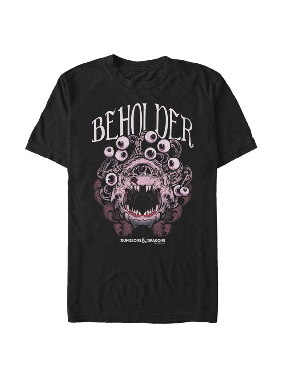 Men's Dungeons & Dragons Beholder Monster Portrait Graphic Tee Black Large
