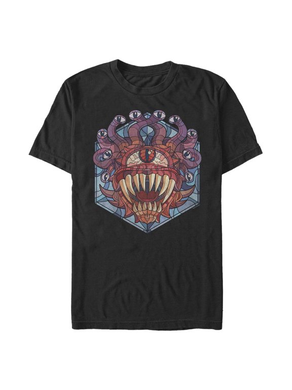 Men's Dungeons & Dragons Beholder Monster Stained Glass Graphic T-Shirt
