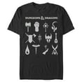 thumbnail image 1 of Men's Dungeons & Dragons Class Symbols  Graphic Tee Black 2X Large, 1 of 4