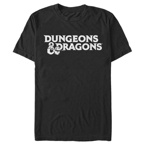 Men's Dungeons & Dragons Classic Logo  Graphic Tee Black Medium