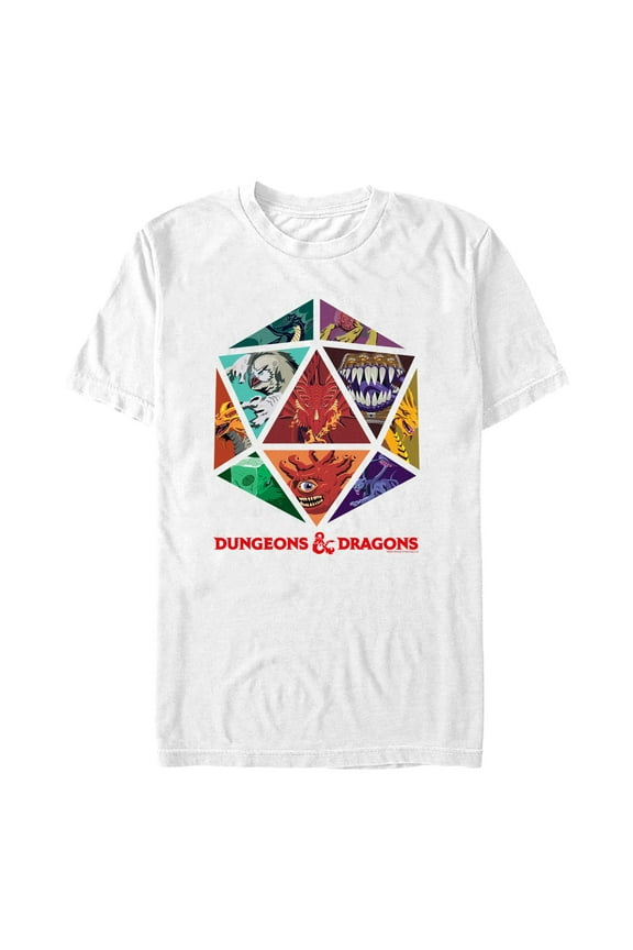 Men's Dungeons & Dragons Creatures Dice Graphic T-Shirt