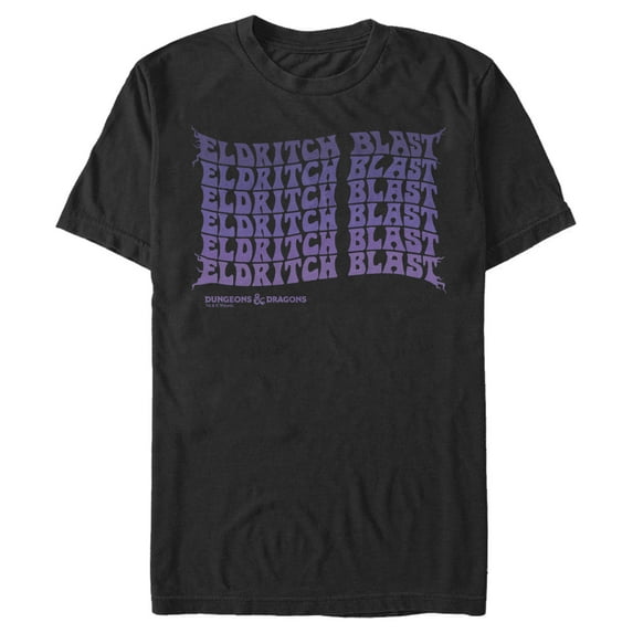 Men's Dungeons & Dragons Eldritch Blast Groovy Graphic Tee Black 3X Large
