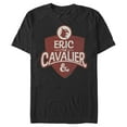 thumbnail image 1 of Men's Dungeons & Dragons Eric the Cavalier Shield Cartoon  Graphic Tee Black Small, 1 of 4