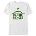 thumbnail image 1 of Men's Dungeons & Dragons Hank the Ranger Arrow Text Cartoon  Graphic Tee White X Large, 1 of 4