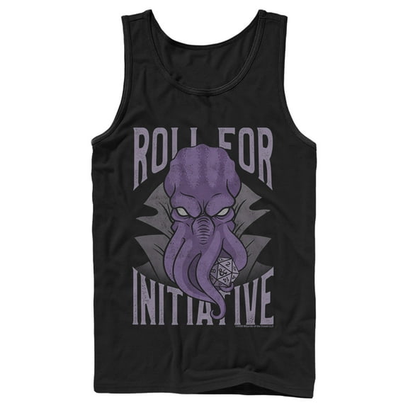 Men's Dungeons & Dragons Illithid Roll for Initiative  Tank Top Black Small