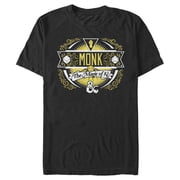 Mens Dungeons & Dragons Monk Magic of Ki Badge Graphic Tee Black Medium