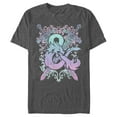 thumbnail image 1 of Men's Dungeons & Dragons Pastel Rainbow Logo Graphic Tee Charcoal Heather 2X Large, 1 of 5