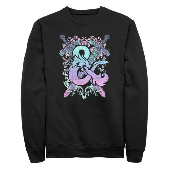 Men's Dungeons & Dragons Pastel Rainbow Logo  Sweatshirt