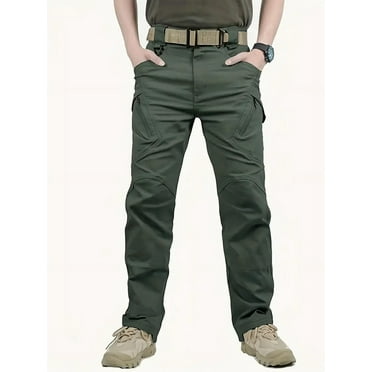 Men's Durable Cargo Pants, Men's Tactical Pants With Multi Pockets For Outdoor Hiking Camping, Spring Fall Men's sportswear