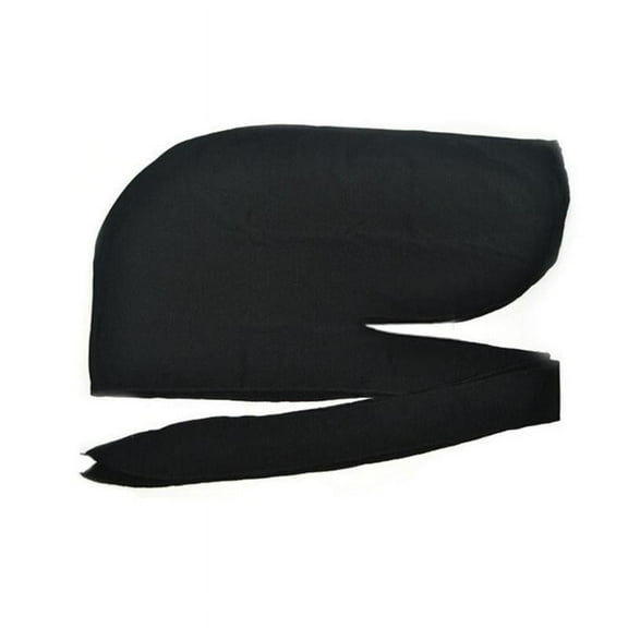 Men's Durag Bandanna Sports Du Rag Scarf Head Rap Tie Cap N5C5 Down W0W3 A9E8
