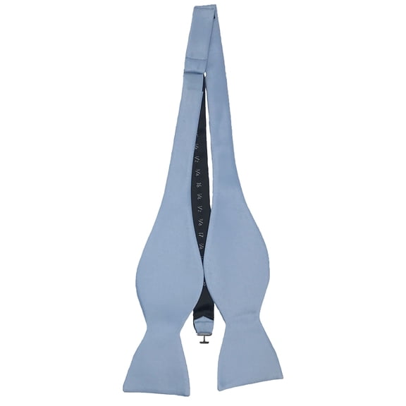Men’s Dusty Blue Formal Satin Self-Tie Bow Tie in a Variety of Colors by Spencer J’s Signature Satin Collection