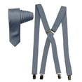 thumbnail image 1 of Men’s Dusty Blue Suspenders & Satin Skinny Tie Collection in a variety of colors by Spencer J’s, 1 of 3