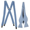 thumbnail image 1 of Men’s Dusty Blue Suspenders & Self-Tie Bow Tie Collection in a variety of colors by Spencer J’s, 1 of 3