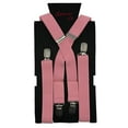 thumbnail image 1 of Men’s Dusty Rose Suspender ie in a variety of colors by Spencer J’s Signature Satin Collection, 1 of 6