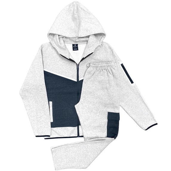 Men's Dynamic Edge Colorblock Hoodie & Cargo Straight Pant Co-Ord Set