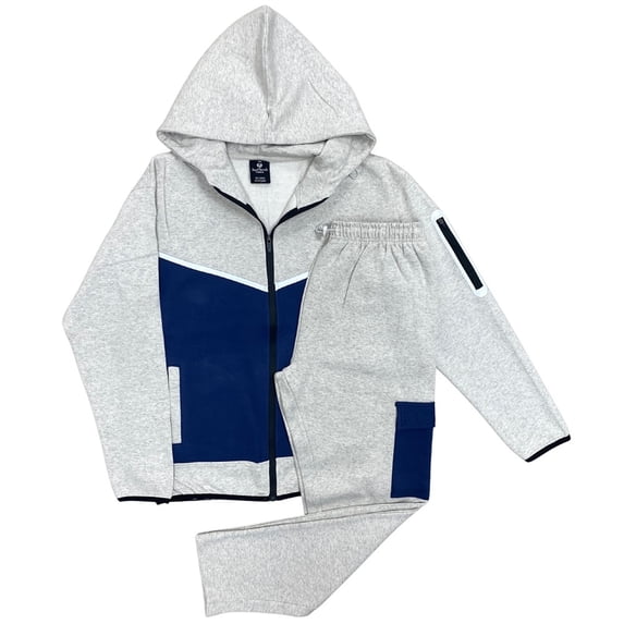 Men's Dynamic Edge Colorblock Hoodie & Cargo Straight Pant Co-Ord Set