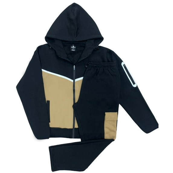 Men’s Dynamic Fleece Sweat suit Heavy Duty Winter Sweat Jacket with Fleece Sweatpants