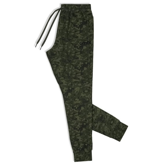 Combat Iron Men's Dynamic Full Length Performance Joggers 2.0 L / Stealth Green Camo