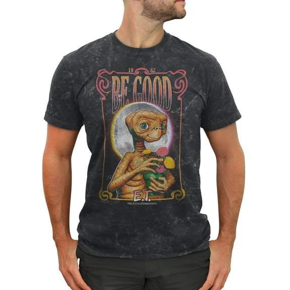 Men's E.T. the Extra-Terrestrial Be Good Flower Graphic T-Shirt
