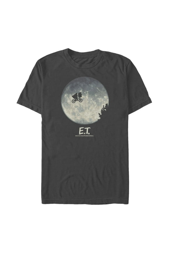 Men's E.T. the Extra-Terrestrial Over the Moon Ride  Graphic T-Shirt