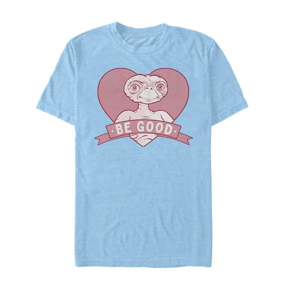 Men's E.T. the Extra-Terrestrial Valentine Alien Be Good Profile Graphic T-Shirt