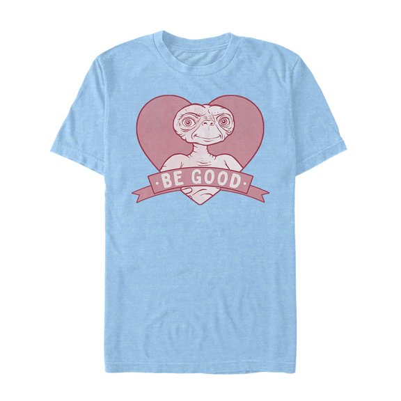 Men's E.T. the Extra-Terrestrial Valentine Alien Be Good Profile Graphic T-Shirt