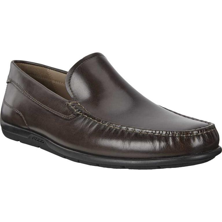Men s ECCO Classic Moc 2.0 Slip On Moccasin Coffee Calf Leather 46 M Walmart