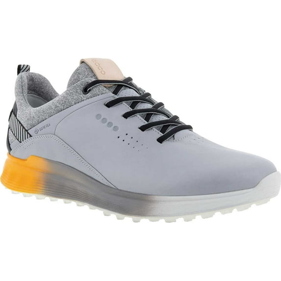 Men's ECCO S-Three GORE-TEX Hybrid Golf Sneaker Silver/Grey Leather 44 M