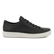 Men's ECCO Soft 7 Sneaker Black Leather/Nubuck 43 M