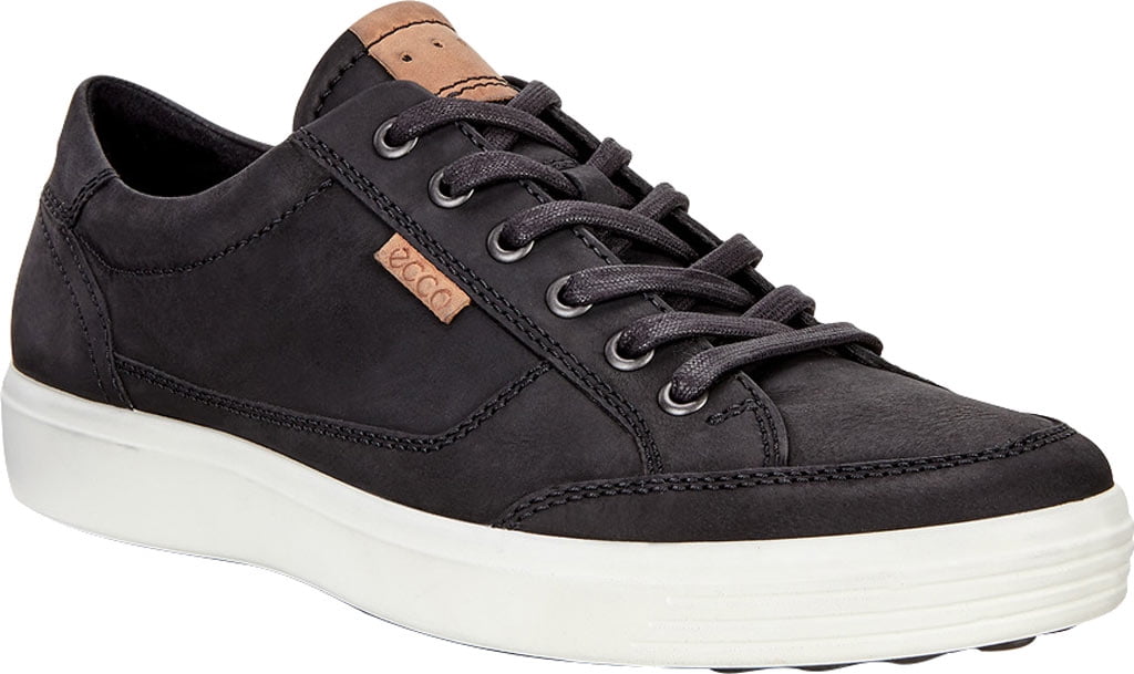 ECCO Men s Soft 7 Black Nubuck Casual Shoes Sneaker Style Size 44 M Walmart