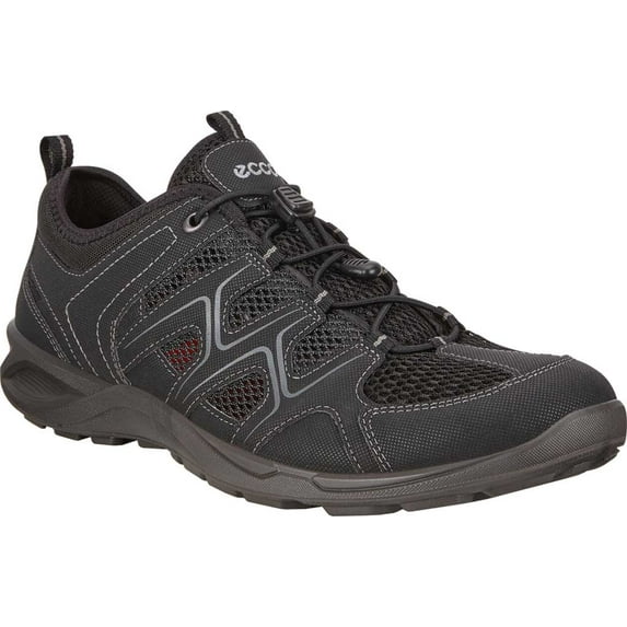 Men's ECCO Terracruise LT Low Vent Trail Shoe Black/Black Synthetic/Textile 45 M