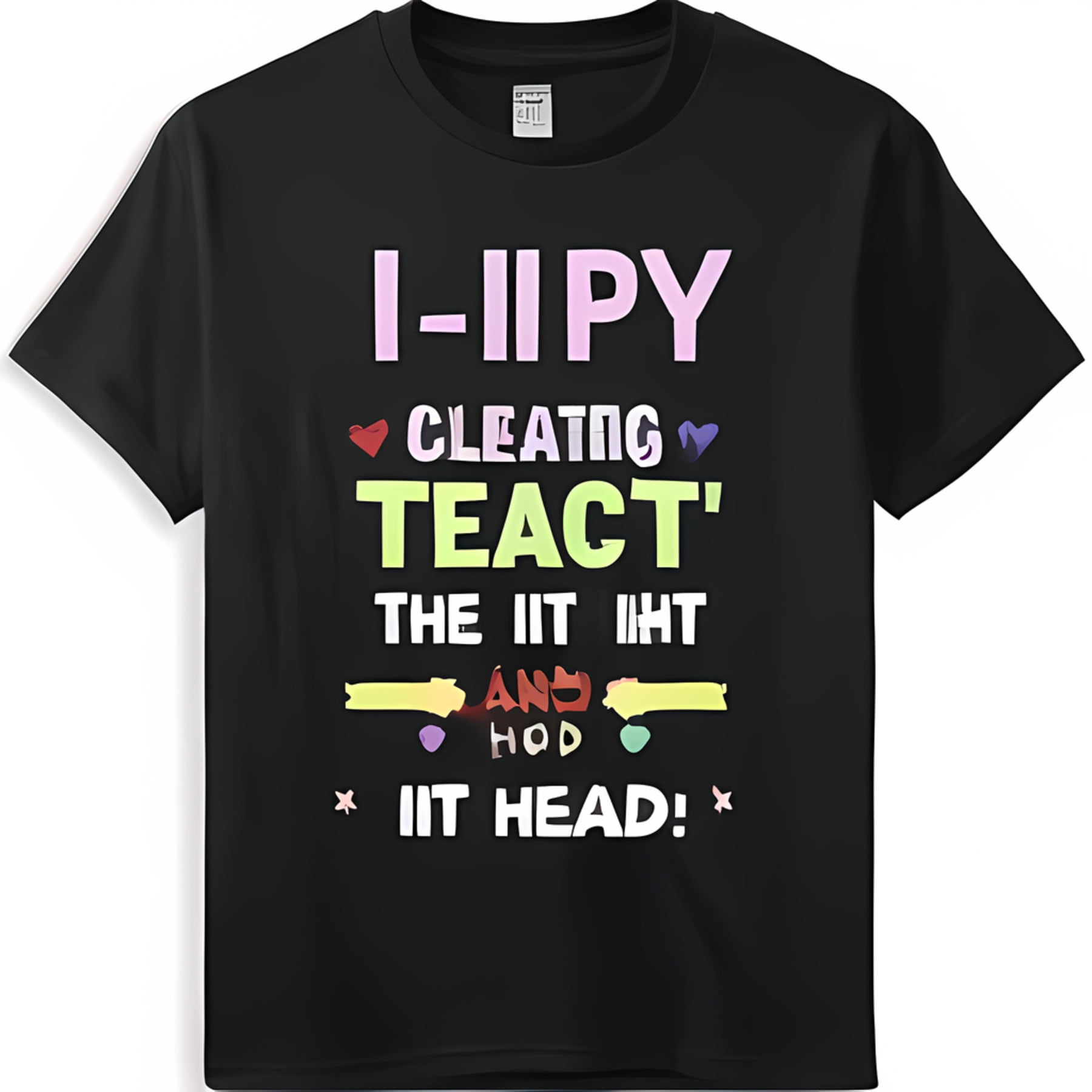 Men's ELVTF OUTPUT Consideration Black TShirt with Old School Weight