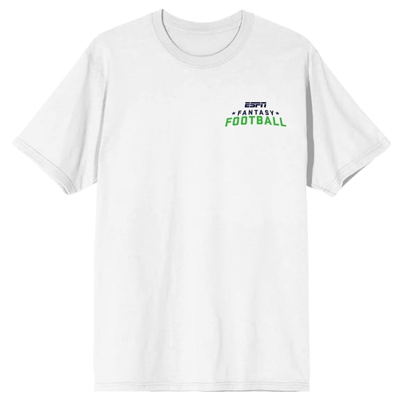 ESPN American Internation Basic Cable Sports Channel Communication My Bench vs Your First String Any Time Any Day Football on White Short Sleeve Adult T-Shirt-Medium