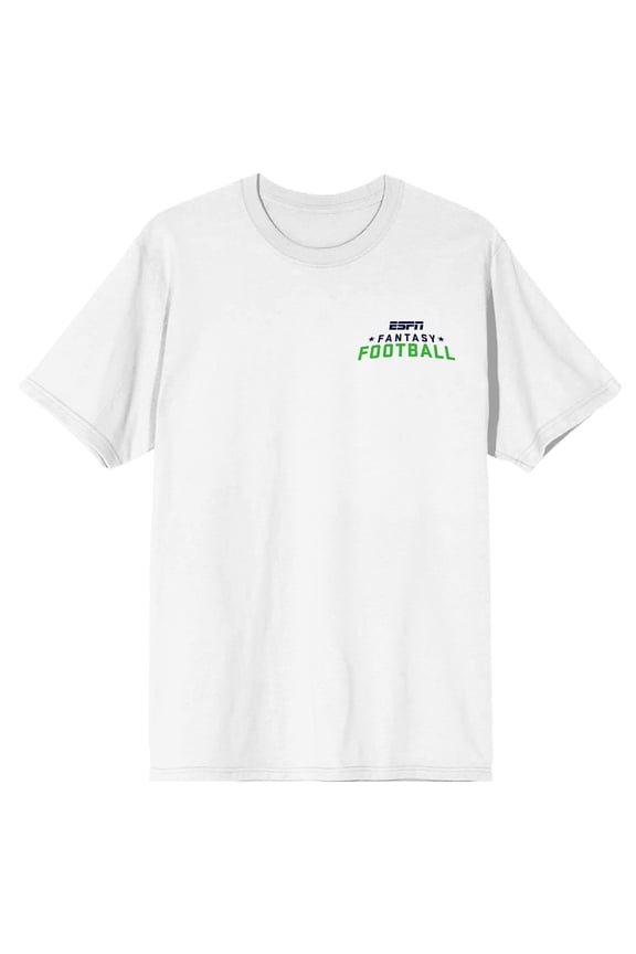 ESPN American Internation Basic Cable Sports Channel Communication My Bench vs Your First String Any Time Any Day Football on White Short Sleeve Adult T-Shirt-Medium