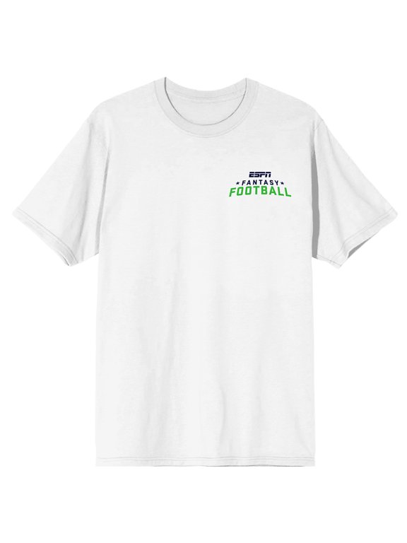 ESPN American Internation Basic Cable Sports Channel Communication My Bench vs Your First String Any Time Any Day Football on White Short Sleeve Adult T-Shirt-XL